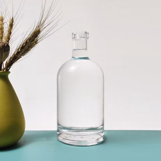 10 cl, 20 cl, 70 cl, 750 ml, runde nordische Wodka-Gin-Rum-Flasche, gefrostete Likörglasflaschen