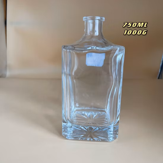 250 ml 500 ml 700 ml 750 ml Wein-Whisky-Tequlia-Brandy-Glasflasche